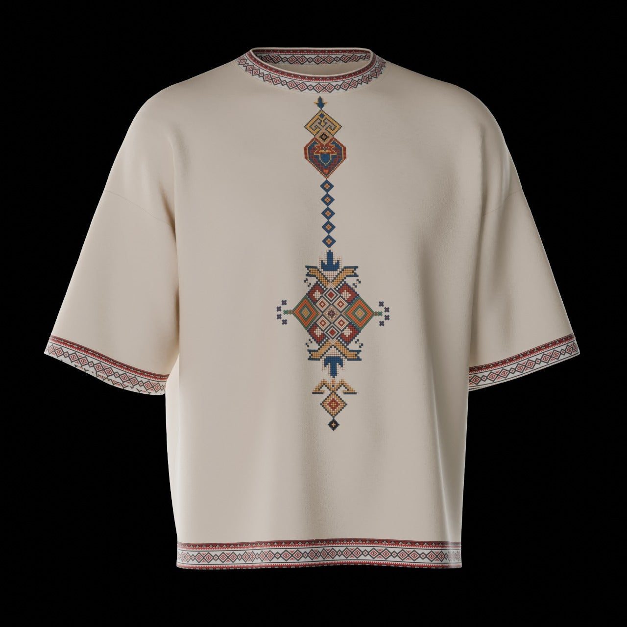 Tribal Rhythm Oversized Jersey Tee