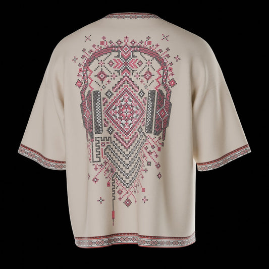 Tribal Rhythm Oversized Jersey Tee