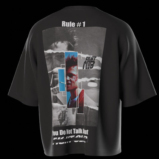 Rule #1" Fight Club Oversized Tee